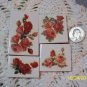 4 Mosaic Tiles ~*VINTAGE ROSES*~ HM FOCALS CENTER