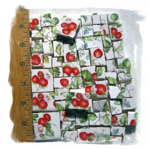 Delicious ~*STRAWBERRY CHINTZ SET*~ 50+HM Mosaic Tiles