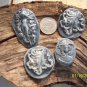 Mosaic Tiles *~POTTERY GODDESS~* 4  Kiln Fired