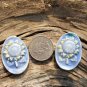 Mosaic Tiles *~SUNFLOWER PAIR~* 2 Kiln Fired HM Pendant