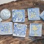 Mosaic Tiles~LIGHT BLUE & YELLOW+~7 Kiln Fired HM Clay