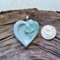 HM Pottery Ceramic *~LOVERS EMBRACE AQUA~*/Pendant