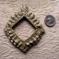 HM Pottery~SM GRN EMBOSSED FRAME~Picture, Mirror, etc