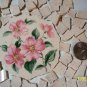 Broken China ~PINK FLORAL CENTER~78 Vintage MosaicTiles