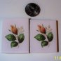 Mosaic Tiles ~*ROSE BUD*~ FOCALS*~ HM Kiln Fired