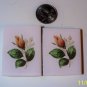 Mosaic Tiles ~*ROSE BUD*~ FOCALS*~ HM Kiln Fired