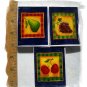 SaLe~LUSCIOUS FRUIT FOCAL TILES*~3 Mosaic Tiles Focals