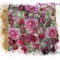 ~BEAUTIFUL BIG ROSE CHINTZ~ 40+ Mosaic Tiles