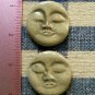 Mosaic Tiles ~*MED. OLIVE FACES*~ 2 HM Clay Kiln Fired