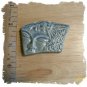 Lt. Blue Stone*~MODERN FACE~* 1 Pendant - Mosaic Tiles