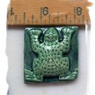 Mosaic Tiles ~EMBOSSED GREEN FROG~ 1 HM Focal