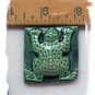 Mosaic Tiles ~EMBOSSED GREEN FROG~ 1 HM Focal