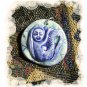Handmade Pottery Ceramic *~WATER LILY MERMAID~ Pendant