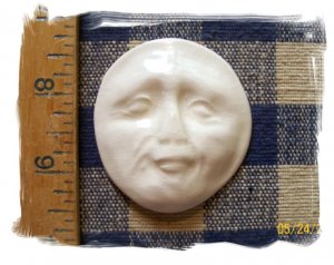 Mosaic Tiles ~ELDERLY LADY FACE~ 1 Kiln Fired Clay