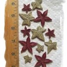 Mosaic Tiles ~Weathered Rock LEAVES ~12 Kiln Fired Clay