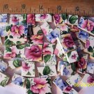~*BEAUTIFUL SWEET PEA FLORALS~*  50+  Mosaic Tiles