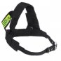 Canvas Adjustable Pet Dog Harness Shoulder Strap w/ Leash for Police Dog - Black