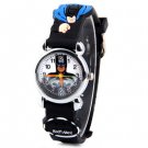 Quartz Watch with Batman Design Analog Display Silicon Band for Children