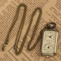 Dual Time Zone Necklace Watch
