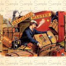 Vintage Baggage Master Digital Cigar Box Art Ephemera Scrapbooking Altered Art
