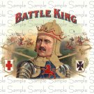 Vintage Battle King Digital Cigar Art Ephemera Scrapbooking Altered Art