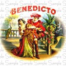 Vintage Benedicto Digital Cigar Art Ephemera Scrapbooking Altered Art