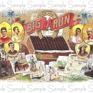 Vintage Big Run Digital Cigar Art Ephemera Scrapbooking Altered Art