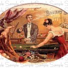 Vintage Billiard Digital Cigar Art Ephemera Scrapbooking Altered Art