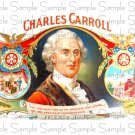 Charles Carroll Digital Vintage Cigar Art Ephemera Scrapbooking Altered Art