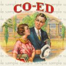 Co-Ed Digital Vintage Cigar Art Ephemera Scrapbooking Altered Art