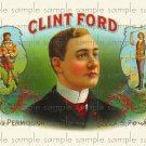 Clint Ford Digital Vintage Cigar Art Ephemera Scrapbooking Altered Art