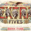 Extra Five Digital Vintage Cigar Art Ephemera Scrapbooking Altered Art