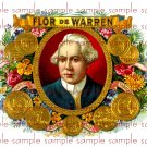 Flor De Warren Digital Vintage Cigar Art Ephemera Scrapbooking Altered Art