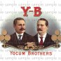 Y-B Vintage Digital Cigar Box Art Ephemera Scrapbooking Altered Art Decoupage