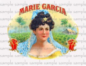 Marie Garcia Vintage Digital Cigar Box Art Ephemera Scrapbooking Altered Art Decoupage