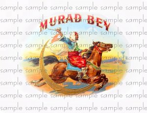 Murad Bey Vintage Digital Cigar Box Art Ephemera Scrapbooking Altered Art Decoupage