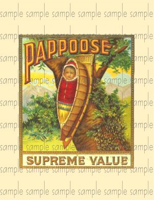 Pappose Vintage Digital Cigar Box Art Ephemera Scrapbooking Altered Art Decoupage