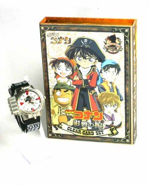 Japan Anime Detective Conan Shinichi LED Aim Watch wBox  Ref#001