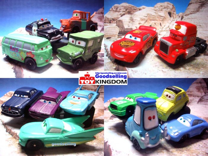 15 Disney Pixar The Cars McQueen,Sally,Luigi, Mater, Ramone,Sheriff ...