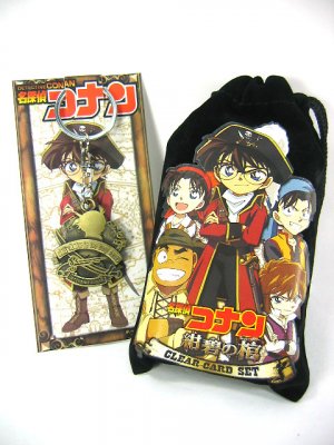 Japan Anime Detective Conan Shinichi Coin Bag & Keychain Set Ref#DC001