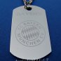 Stainless Steel Bayern Munich Dog Tag Necklace Pendant
