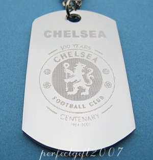 Stainless Steel Chelsea Dog Tag Necklace Pendant
