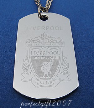 Stainless Steel Liverpool Dog Tag Necklace Pendant