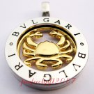 Cancer Horoscope Zodiac Steel Necklace Pendant
