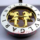 Gemini Horoscope Zodiac Steel Necklace Pendant