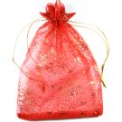 25 Snowflake Jewelry Gift Bag Pouch Organza 5 x 7.5