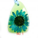 Amber Real Charm Flower Necklace Pendant NO.1