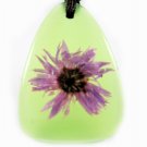 Amber Real Charm Flower Necklace Pendant NO.5