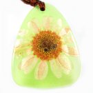 Amber Real Charm Flower Necklace Pendant NO.8