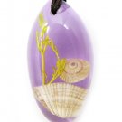 Amber Real Seashell Necklace Pendant Bead Multi-color NO.3